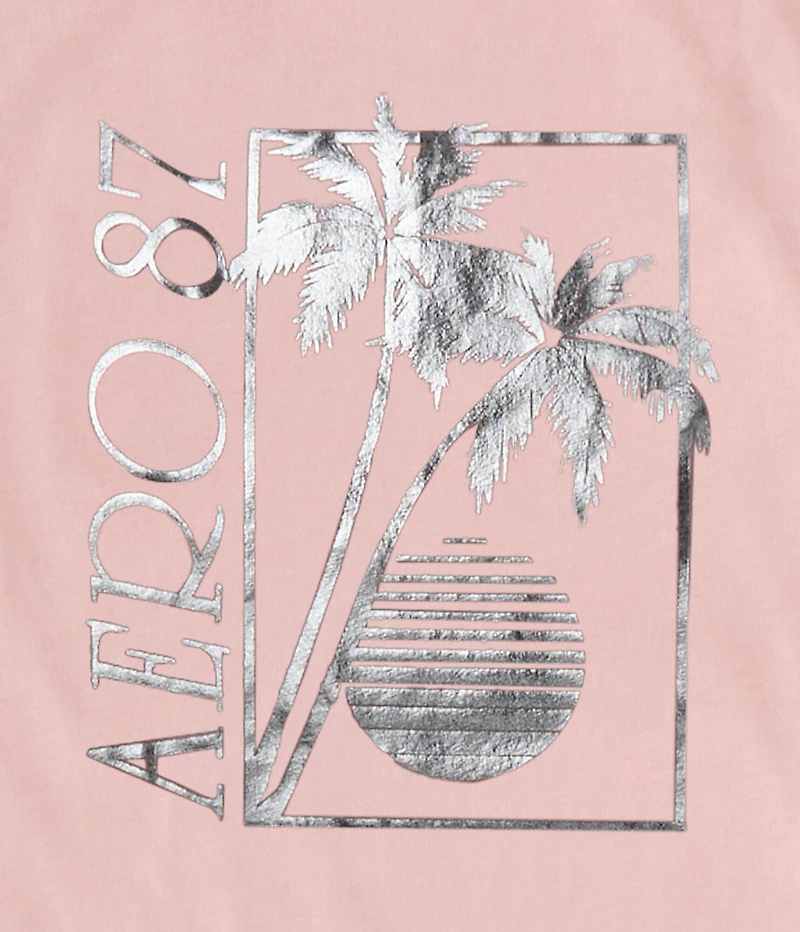 Aero 87 Palm Sunset Foil Graphic Tee