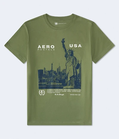 Aeropostale USA Statue Of Liberty Graphic Tee