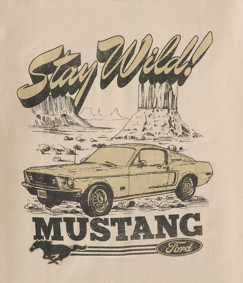 Ford Mustang Stay Wild Oversized Graphic Tee
