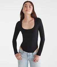 Long Sleeve Buttery Soft Square-Neck Bodysuit