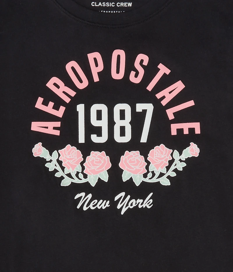 Aeropostale 1987 Roses Graphic Tee