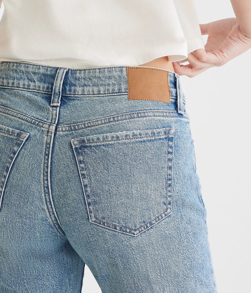 Mid-Rise Straight Ankle Jean