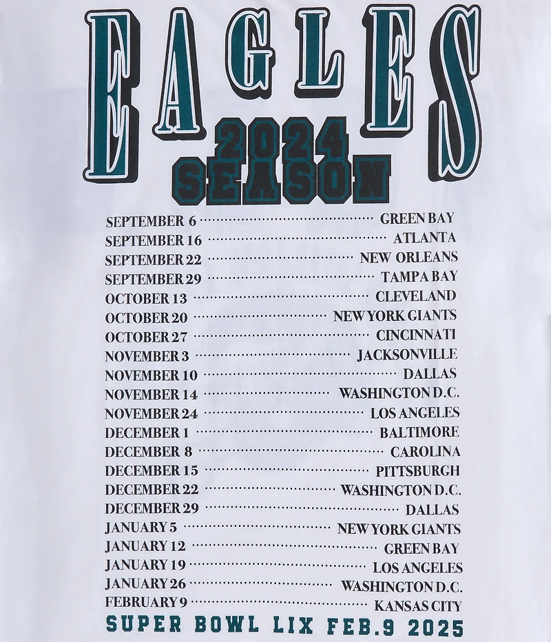 Philadelphia Eagles Super Bowl Boxy Graphic Tee