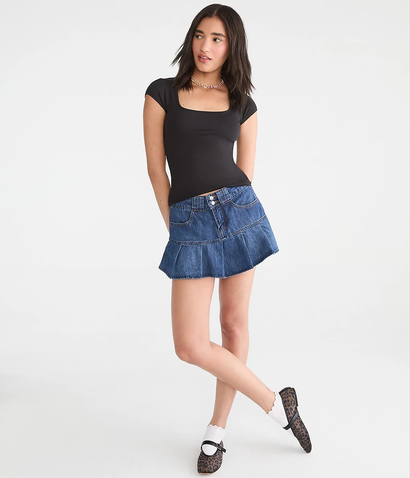 Buttery Soft Square-Neck Tee