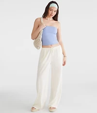 Satin Wide Leg Pants