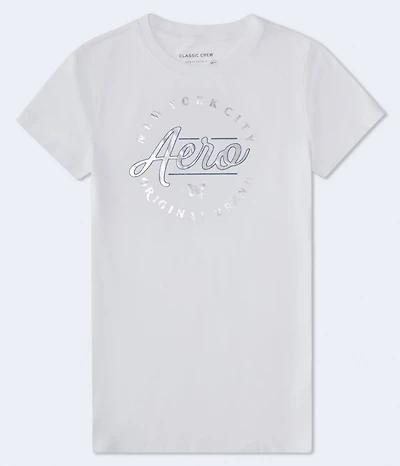 Aero Script Butterfly Foil Graphic Tee
