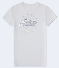 Aero Script Butterfly Foil Graphic Tee
