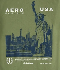 Aeropostale USA Statue Of Liberty Graphic Tee