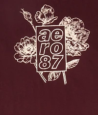 Floral Box Logo Foil Graphic Tee