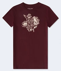 Floral Box Logo Foil Graphic Tee