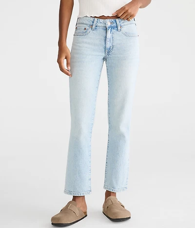 Mid-Rise Straight Ankle Jean