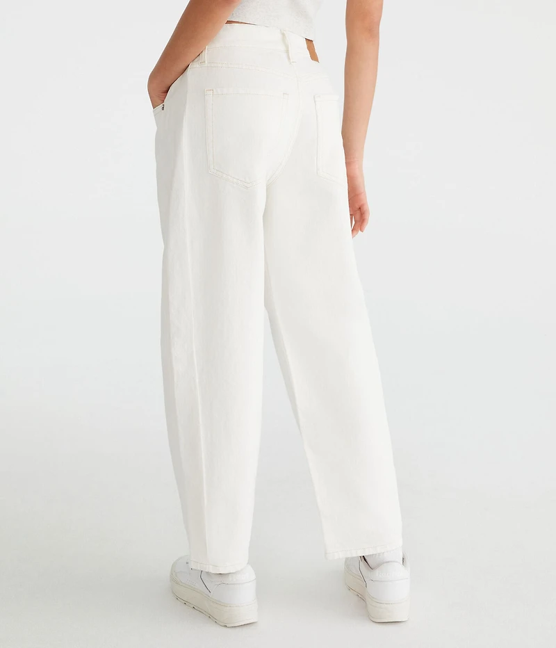 Mid-Rise Barrel Leg Jean
