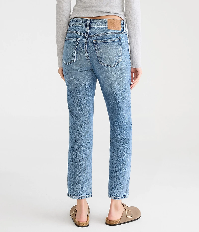 Mid-Rise Straight Ankle Jean