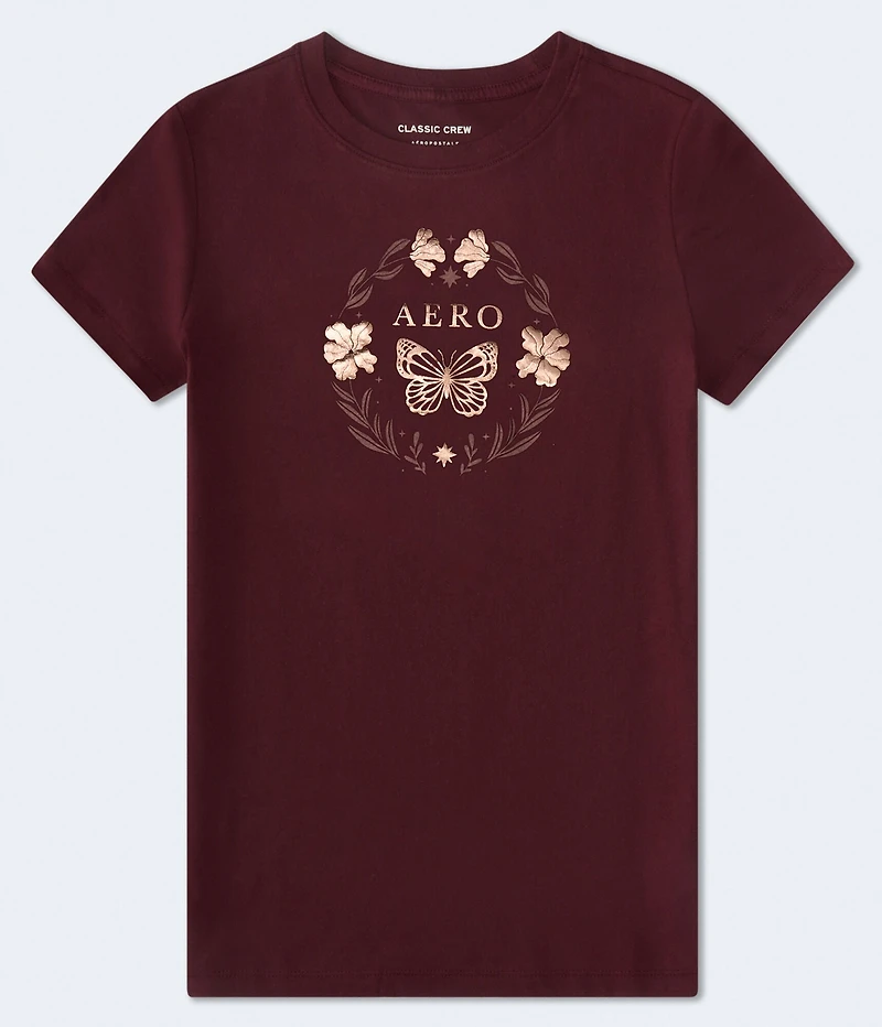 Aero Butterfly Circle Foil Graphic Tee