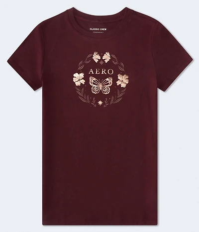 Aero Butterfly Circle Foil Graphic Tee