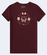 Aero Butterfly Circle Foil Graphic Tee
