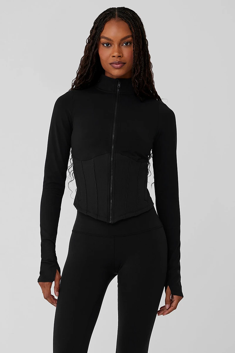 Airbrush Corset Full Zip Jacket