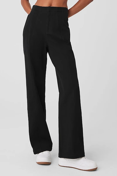 High-Waist On Point Moto Trouser