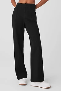 High-Waist On Point Moto Trouser