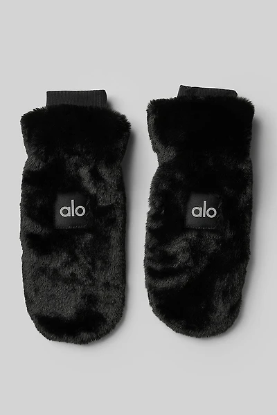 Faux Fur Mittens