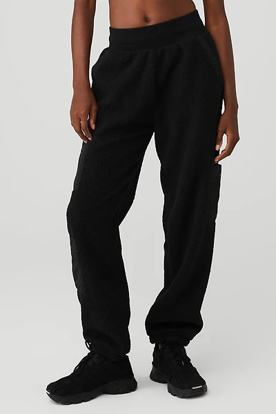 Micro Sherpa High-Waist Solstice Sweatpant