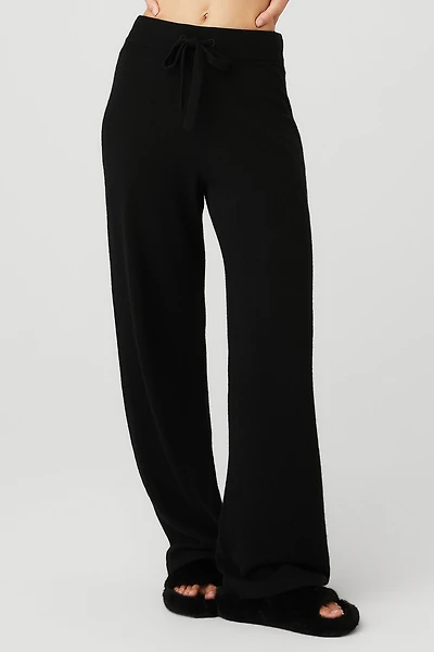 Cashmere High-Waist Jet Set Wide Leg Pant