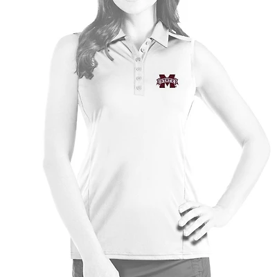 Mississippi State Antigua Women's Sleeveless Tribute Polo