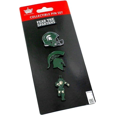 Michigan State Lapel Pin Set 4-Pack