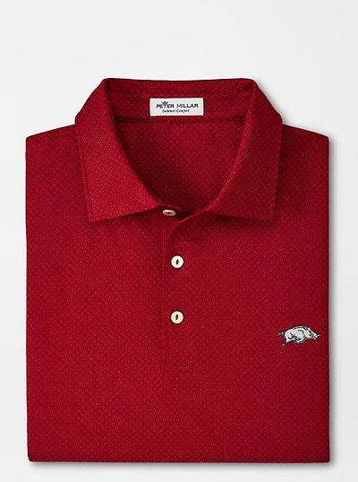 Arkansas Peter Millar Dolly Printed Performance Polo