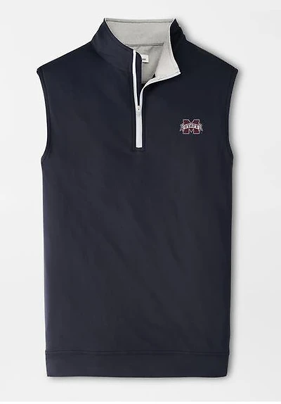 Mississippi State Peter Millar Galway Quarter-Zip Vest