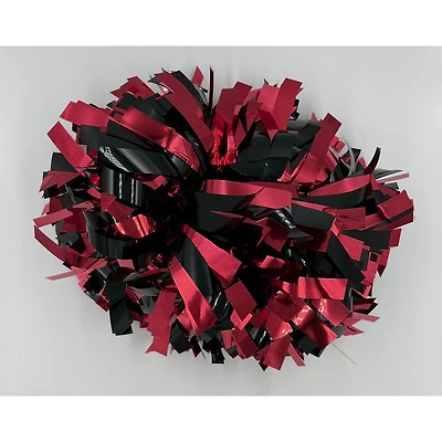 Red and Black Go Team Spirit Extra Large Pom