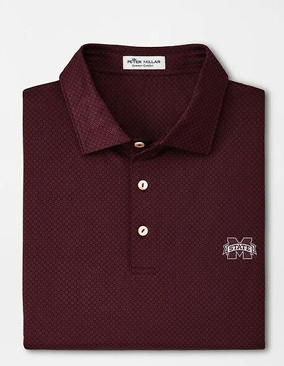 Mississippi State Peter Millar Dolly Printed Performance Polo
