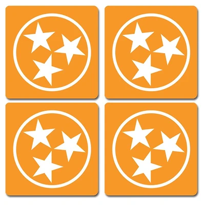 Tennessee Tristar 4-Pack Coasters