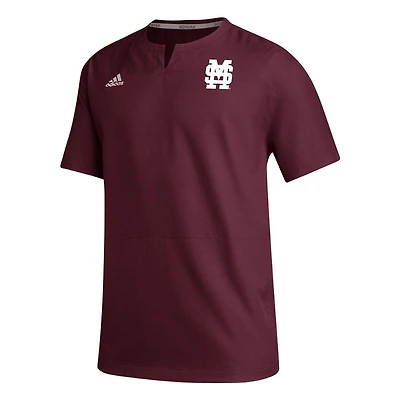 Mississippi State Adidas Icon Cage Short Sleeve Jacket