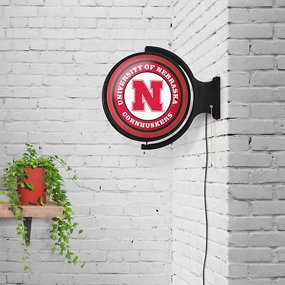 Nebraska Rotating Lighted Wall Sign