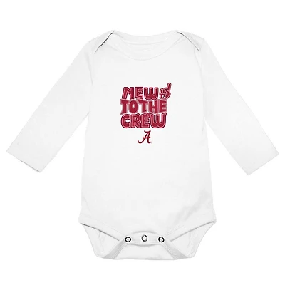 Alabama Garb Infant Ollie New to the Crew Onesie