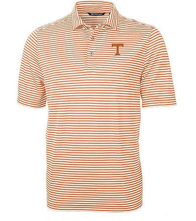 Tennessee Cutter & Buck Virtue Eco Pique Stripe Polo