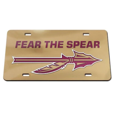 Florida State Wincraft Fear the Spear License Plate