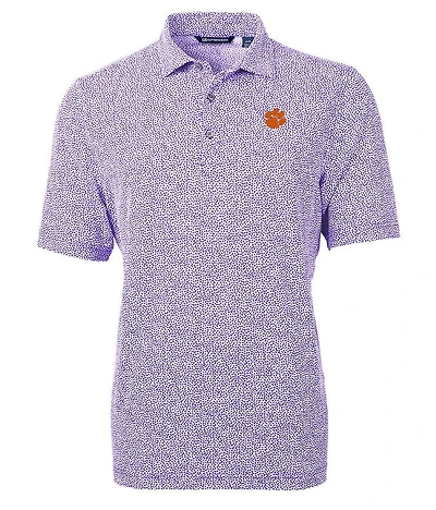 Clemson Cutter & Buck Eco Botanical Print Polo