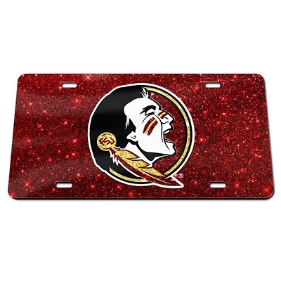 Florida State Glitter License Plate