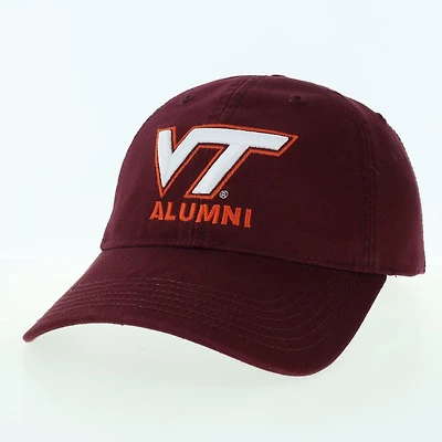 Virginia Tech Legacy Logo Over Alumni Adjustable Hat