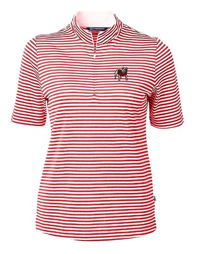 Georgia Cutter & Buck Women's Eco Pique Stripe Top