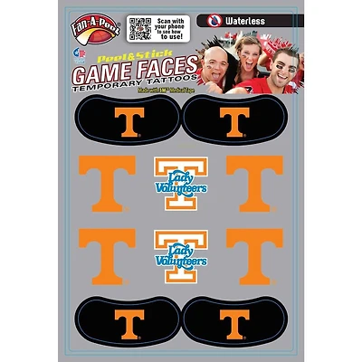 Tennessee Combo Pack Waterless Face Tattoos