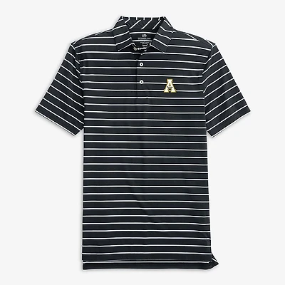 Appalachian State Southern Tide Desmond Stripe Performance Polo