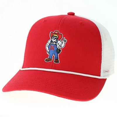 Nebraska Legacy New Herbie Logo Melange Trucker Hat