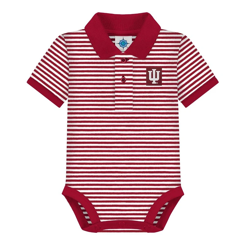 Indiana Infant Striped Polo Bodysuit