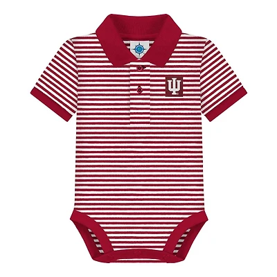 Indiana Infant Striped Polo Bodysuit
