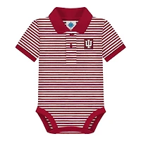 Indiana Infant Striped Polo Bodysuit