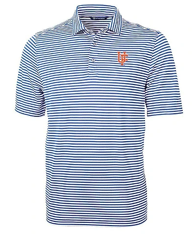 Florida Cutter & Buck Interlock Virtue Eco Pique Stripe Polo