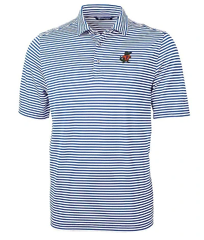 Florida Cutter & Buck Albert Virtue Eco Pique Stripe Polo